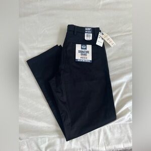 Dockers Signature Khaki Lux‎ Cotton Stretch Pants - Black